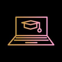 Online Degree Vector Icon