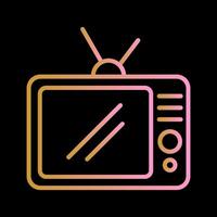 icono de vector de televisor