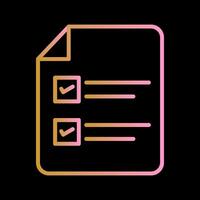 Filling Ballot Paper Vector Icon