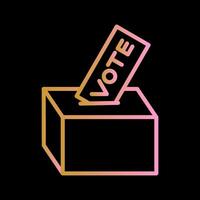 Giving Vote Vector Icon