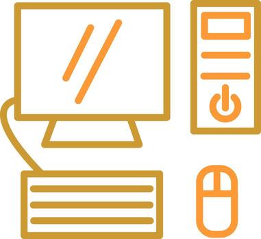 icono de vector de computadora