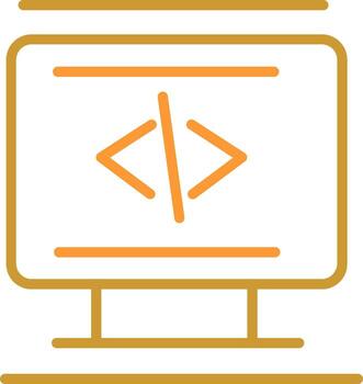 icono de vector de codificación