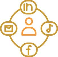 Social Circle Vector Icon