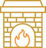 Fireplace Vector Icon