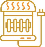 Electric Heater Vector Icon