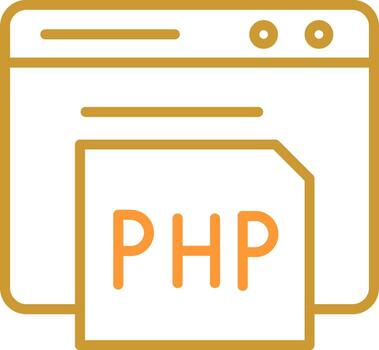 icono de vector de php