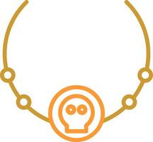 Pirate Necklace Vector Icon