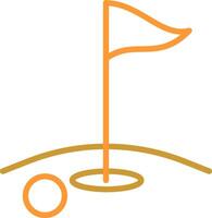 icono de vector de golf