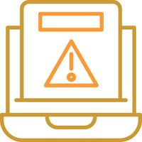 icono de vector de error