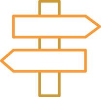 Signpost Vector Icon