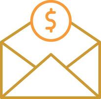 Mail Coin Vector Icon