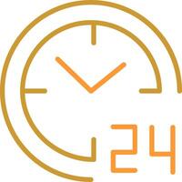 24 hours Vector Icon