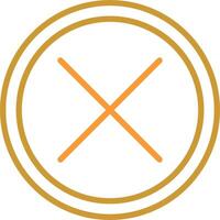 Do Not Cross Vector Icon