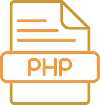 icono de vector de php