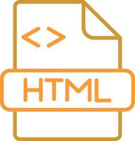 icono de vector html