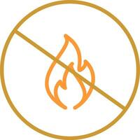 Danger of Flame Vector Icon