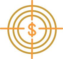 Economic Target Vector Icon