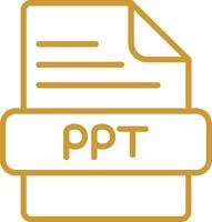 icono de vector de ppt