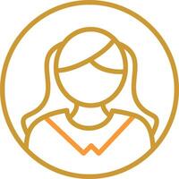 Female Profile Vector Icon