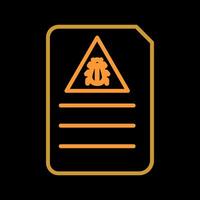 Bug Document Vector Icon