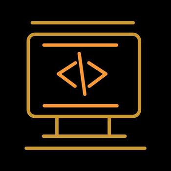 icono de vector de codificación