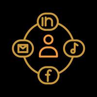Social Circle Vector Icon