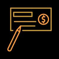 Write Cheque Vector Icon