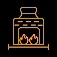 Coal Furnace Vector Icon