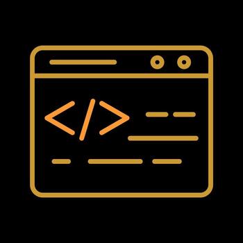 Web Coding Vector Icon