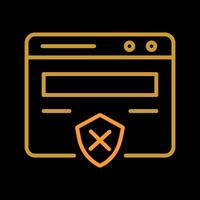 Unprotected Website Vector Icon
