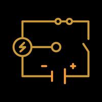 icono de vector de circuito eléctrico