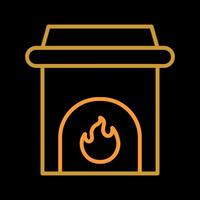 Fireplace Vector Icon