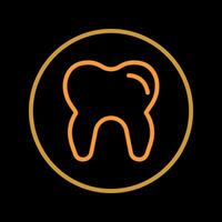 icono de vector de dientes