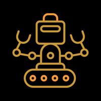 industrial robot yo vector icono