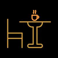 Tea Table Vector Icon
