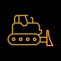 Bulldozer Vector Icon