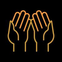 Praying Hands Vector Icon