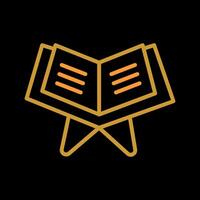 Reading Holy Book Vector Icon