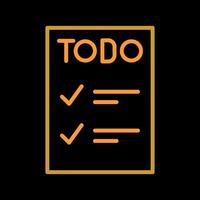 icono de vector de lista de tareas