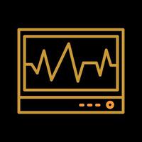 ecg vector icono