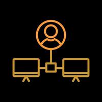 Company Network Vector Icon