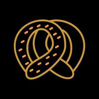 icono de vector de pretzel