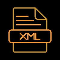 icono de vector xml