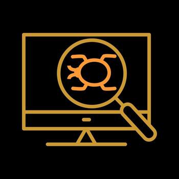 icono de vector de depuración
