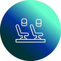 Seats in Plane Vector Icon