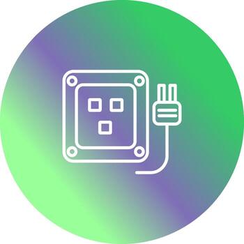 icono de vector de enchufe