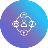 Social Circle Vector Icon