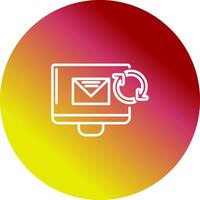 actualizar correo vector icono