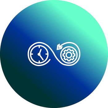 hora mejoramiento vector icono