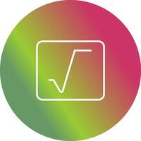 Square Root Vector Icon